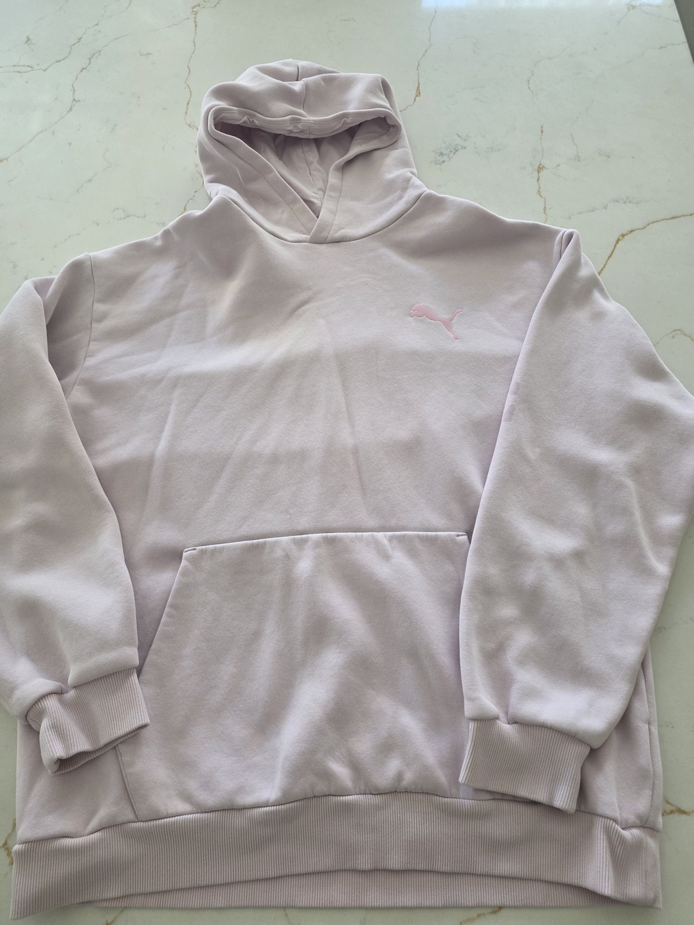 PUMA Men’s Light Pink Pullover Hoodie
